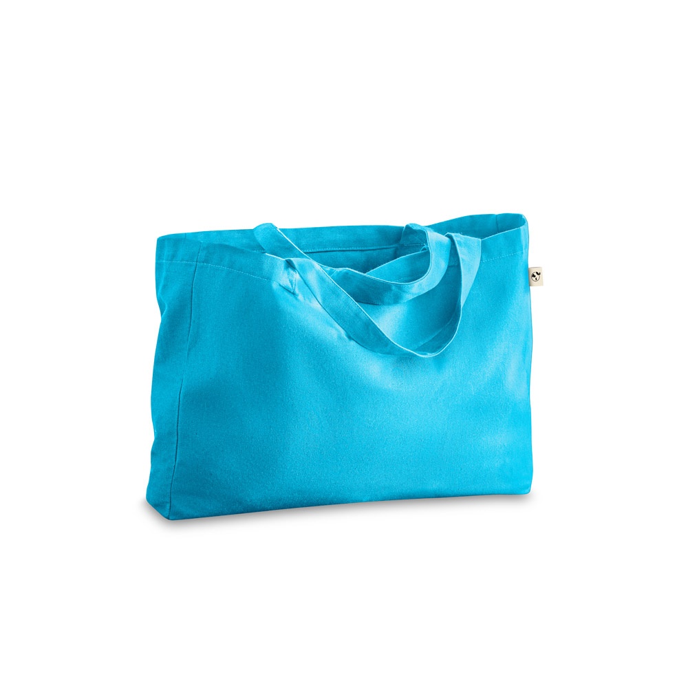 CAMDEN. Torba z bawełny (50%), bawełny z recyklingu (30%) i poliester (20% rPET) (280 g/ m²) P046536S błękitny