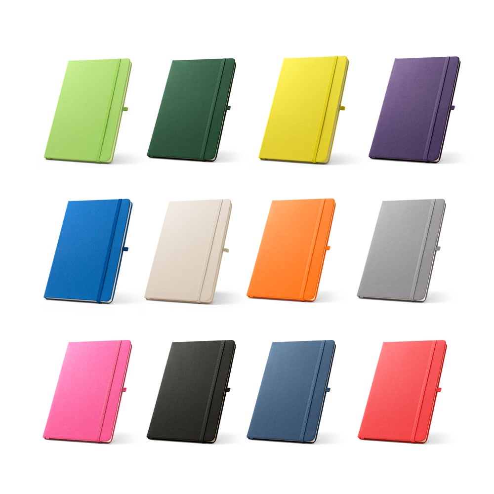 ANNE. Notatnik A5 z poliestru z recyklingu (100% rPET) z kartkami w linie P083120S ST-93297-W
