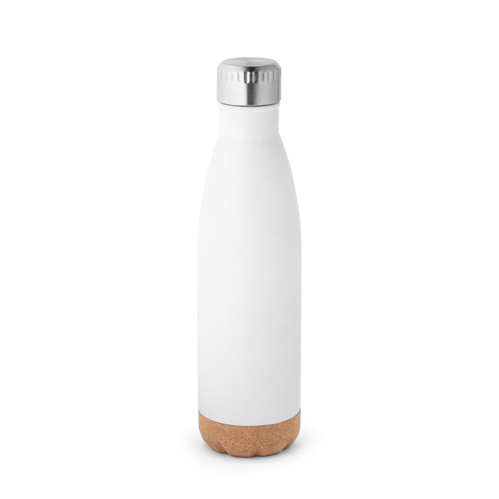 SOLBERG. Termos ze stali nierdzewnej i korkową podstawą 560 ml P043829S biały
