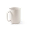 MIGHTY. Ceramiczny kubek z cylindrycznym korpusem 330 mL P054184S pastelowy biały