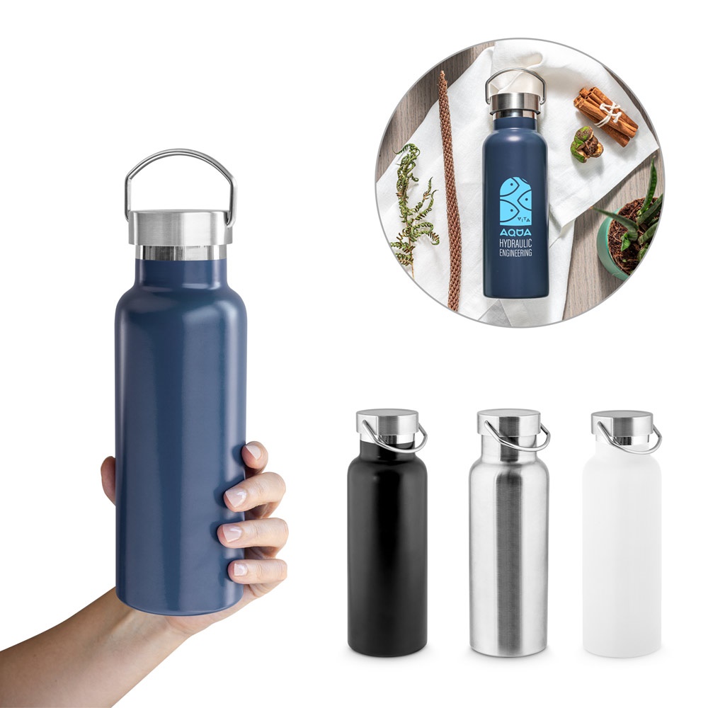 DUPLANTIS. Butelka ze stali nierdzewnej (36% z recyklingu) z izolacją próżniową 810 ml P097568S ST-94345-W