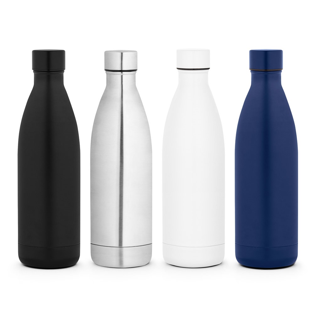 RE-BUFFON XL. Dwuścienna butelka ze stali nierdzewnej (90% z recyklingu) 1L P097575S ST-94362-W