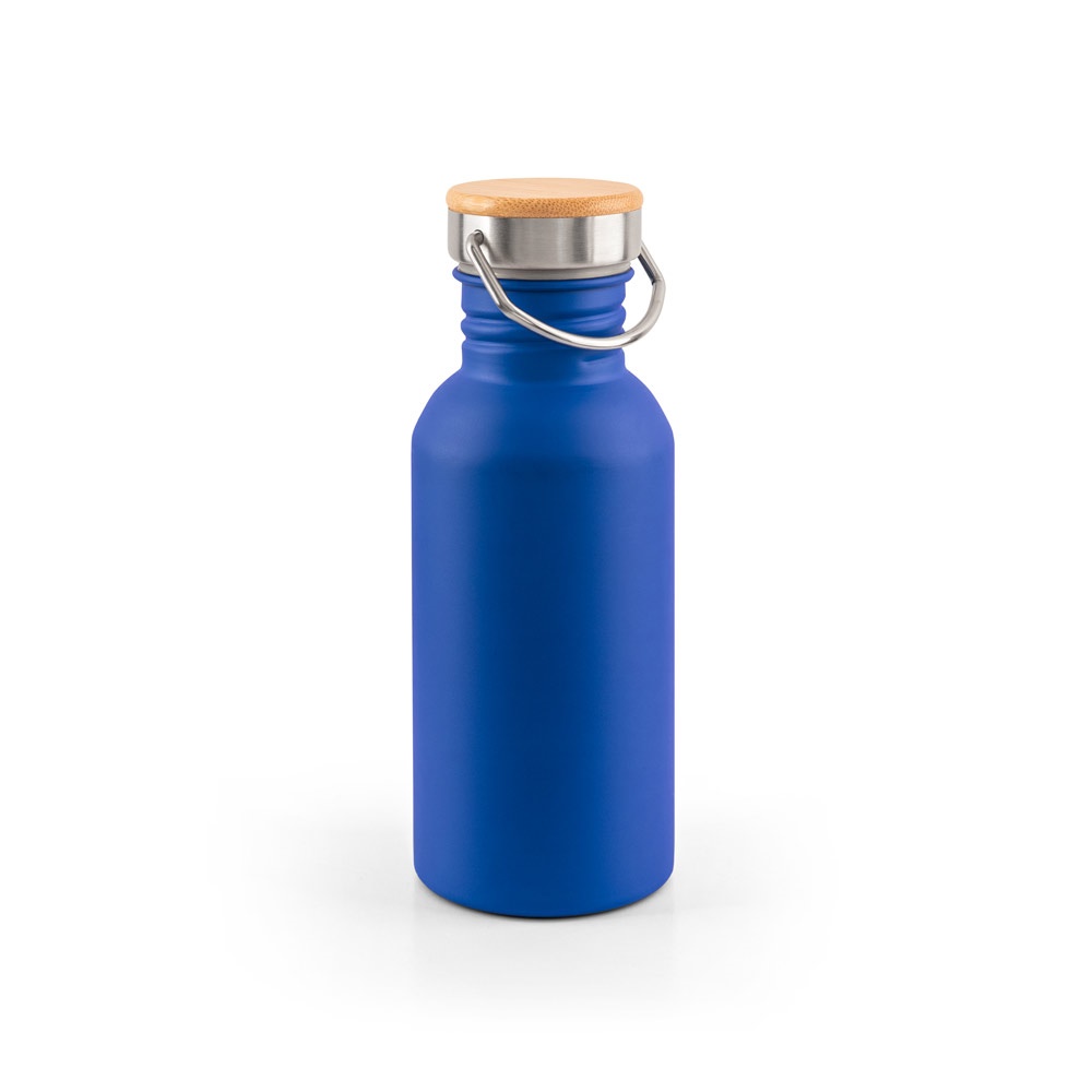 EWING. Butelka ze stali nierdzewnej z pojedynczą ścianką (90% z recyklingu) P145111S granatowy