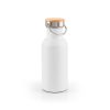 EWING. Butelka ze stali nierdzewnej z pojedynczą ścianką (90% z recyklingu) P145111S biały