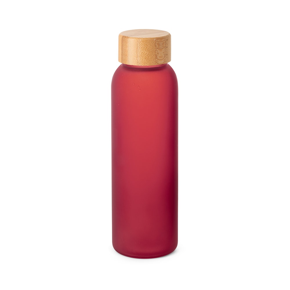 LILLARD GLASS. Butelka z matowego szkła o pojemności 520 ml P145149S czerwony
