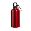 LANDSCAPE S. Aluminiowa butelka sportowa z karabińczykiem 400 ml P037266S czerwony