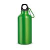 LANDSCAPE S. Aluminiowa butelka sportowa z karabińczykiem 400 ml P037266S jasnozielony