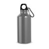 LANDSCAPE S. Aluminiowa butelka sportowa z karabińczykiem 400 ml P037266S stalowy