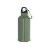 LANDSCAPE S. Aluminiowa butelka sportowa z karabińczykiem 400 ml P037266S wojskowy zielony