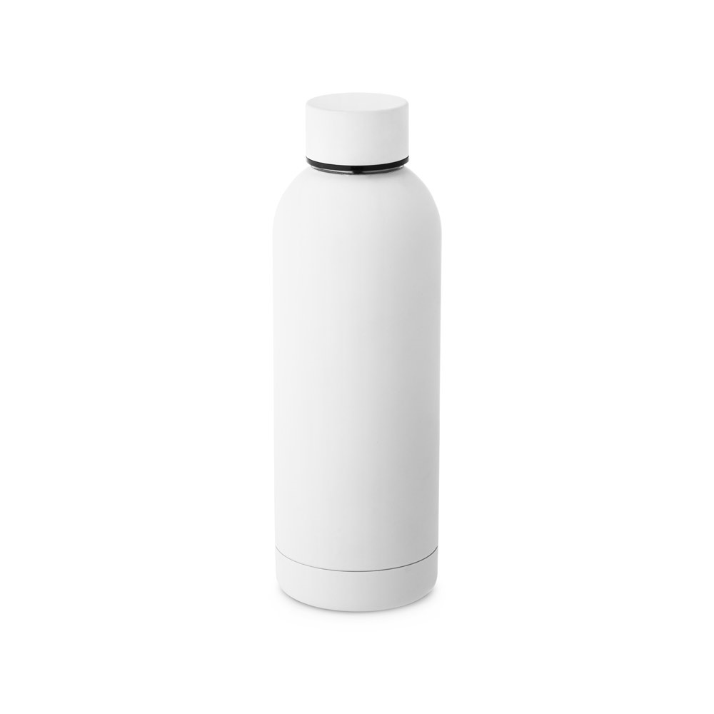 ODIN. Butelka próżniowa ze stali nierdzewnej (36% z recyklingu) o podwójnych ściankach 550 mL P041177S biały