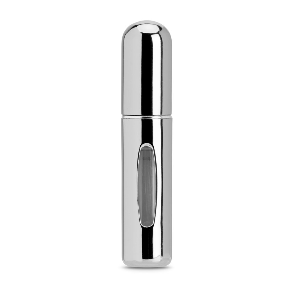 LINDEN. Aluminiowy atomizer do perfum z możliwością łatwego napełniania P145286S srebrny
