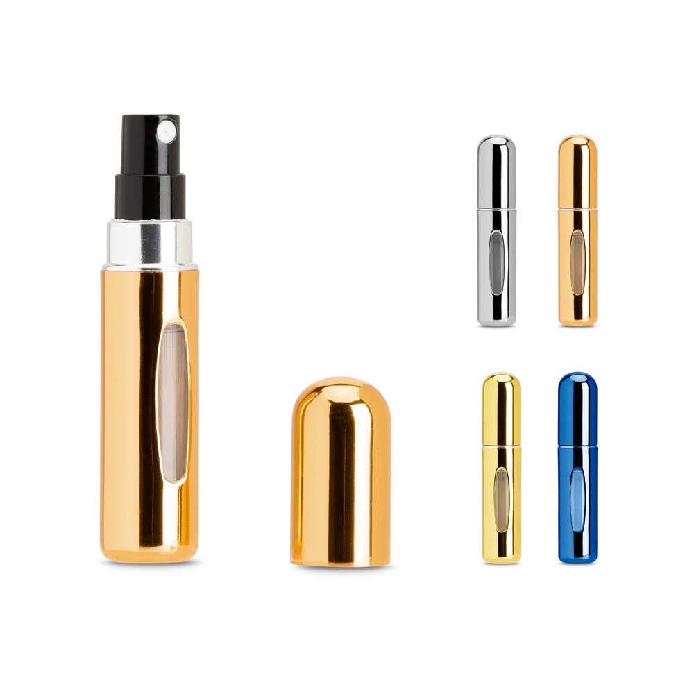 LINDEN. Aluminiowy atomizer do perfum z możliwością łatwego napełniania P145286S ST-95111-W
