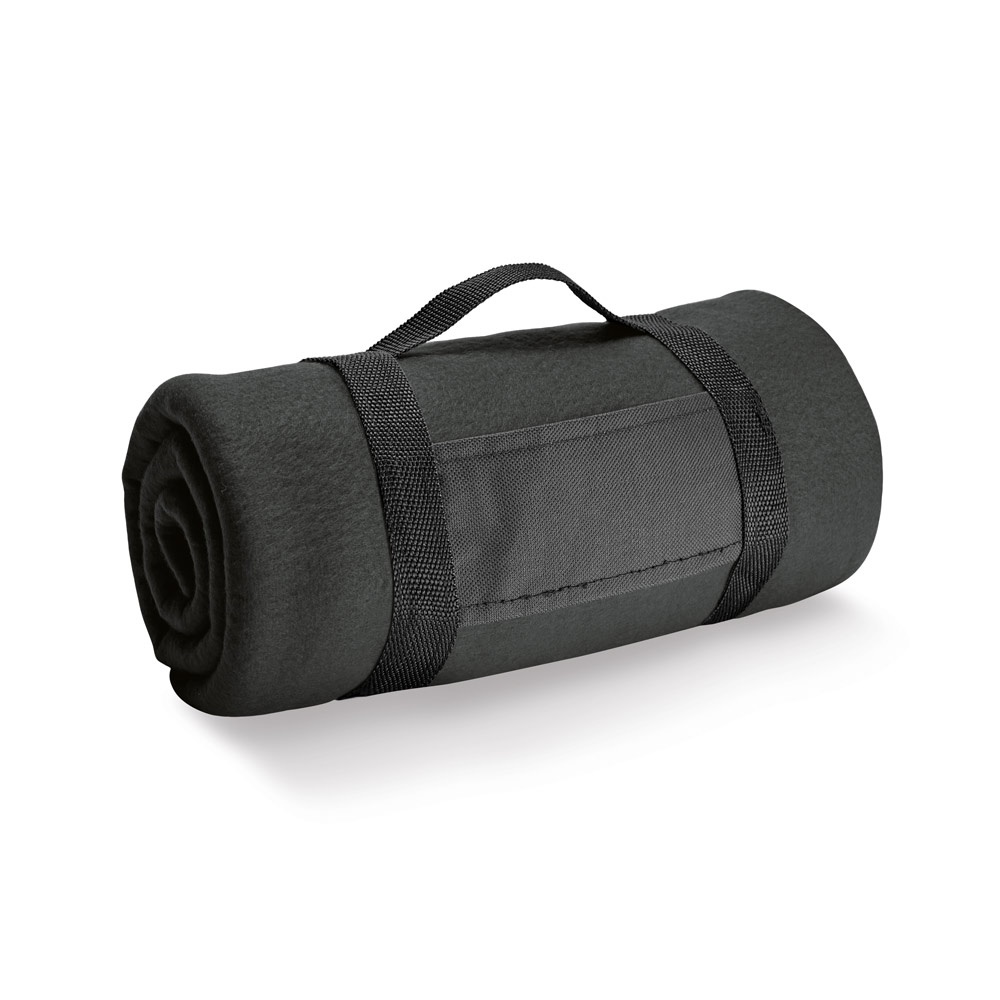 THORPE. Koc polarowy (180 g/m²) ze zdejmowanym uchwytem P038319S czarny