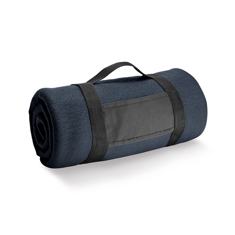 THORPE. Koc polarowy (180 g/m²) ze zdejmowanym uchwytem P038319S granatowy