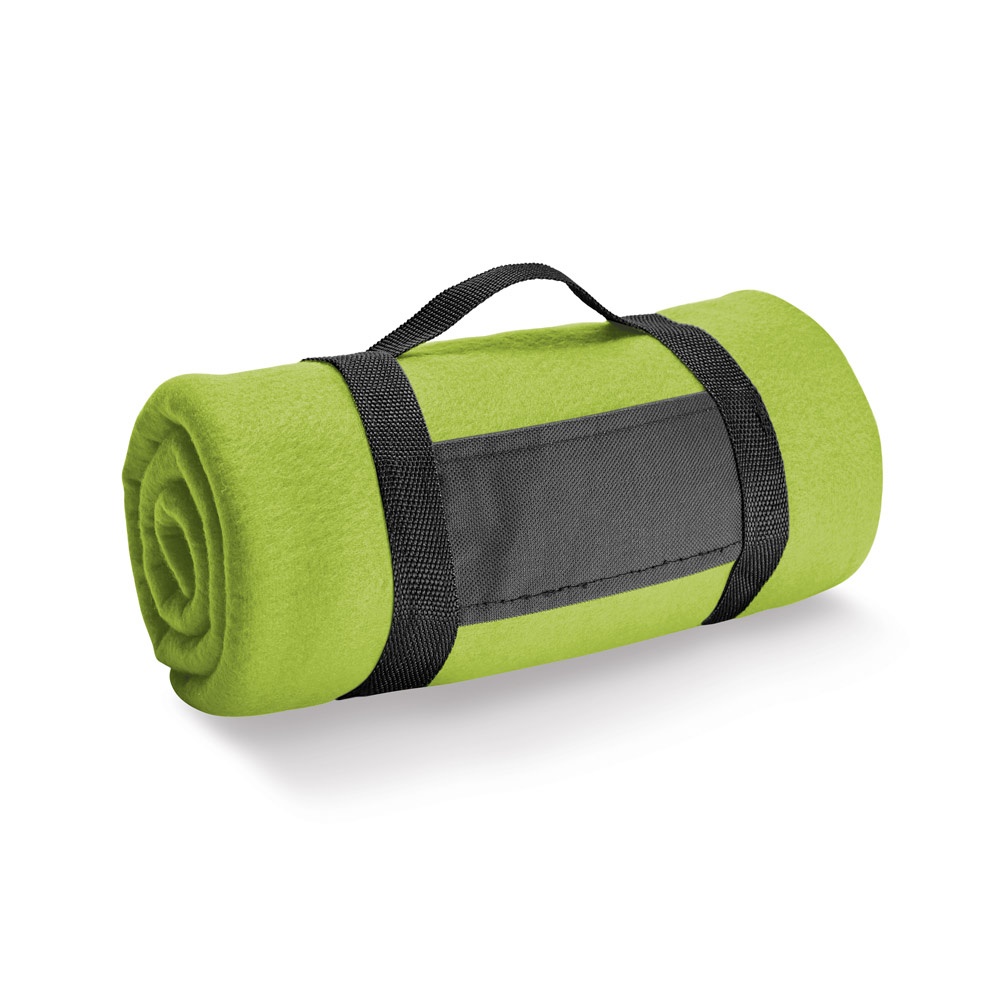 THORPE. Koc polarowy (180 g/m²) ze zdejmowanym uchwytem P038319S jasnozielony