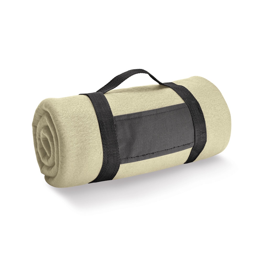 THORPE. Koc polarowy (180 g/m²) ze zdejmowanym uchwytem P038319S beżowy
