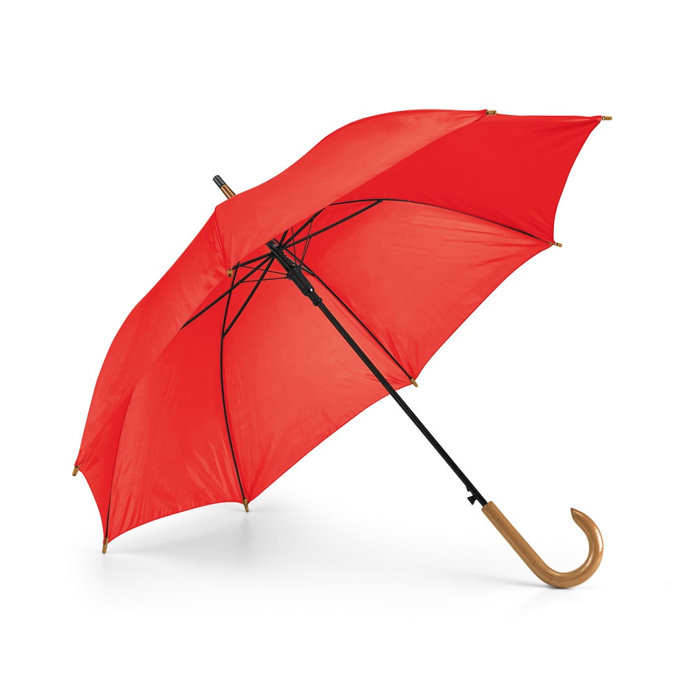 PATTI. Parasol z poliestru 190T z automatycznym otwieraniem P038349S czerwony