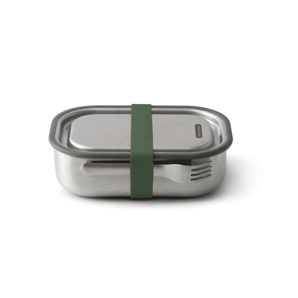 Duże pudełko śniadaniowe ze stali nierdzewnej Black+Blum P104191X olive green