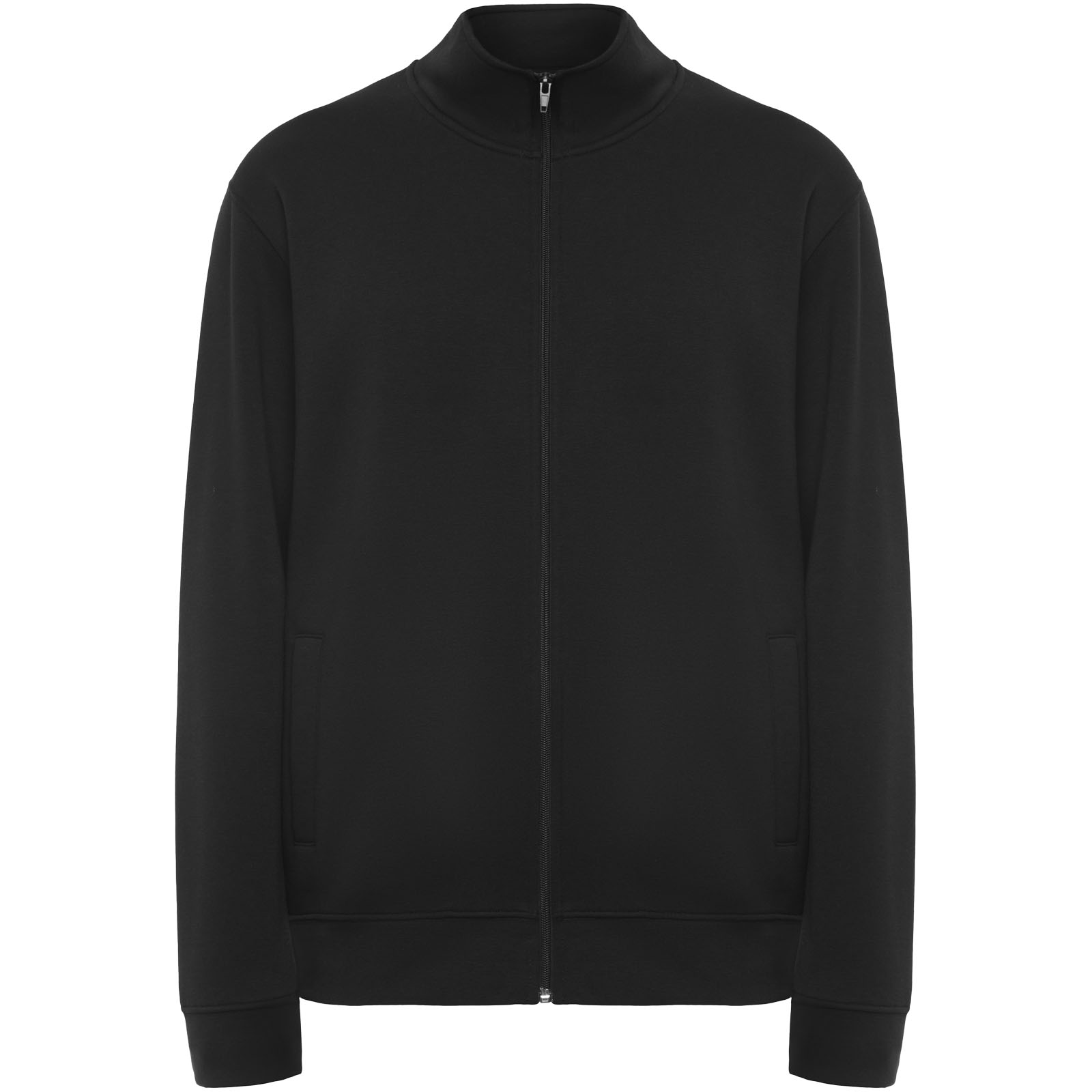 Ulan bluza unisex z zamkiem błyskawicznym na całej długości P081504C czarny