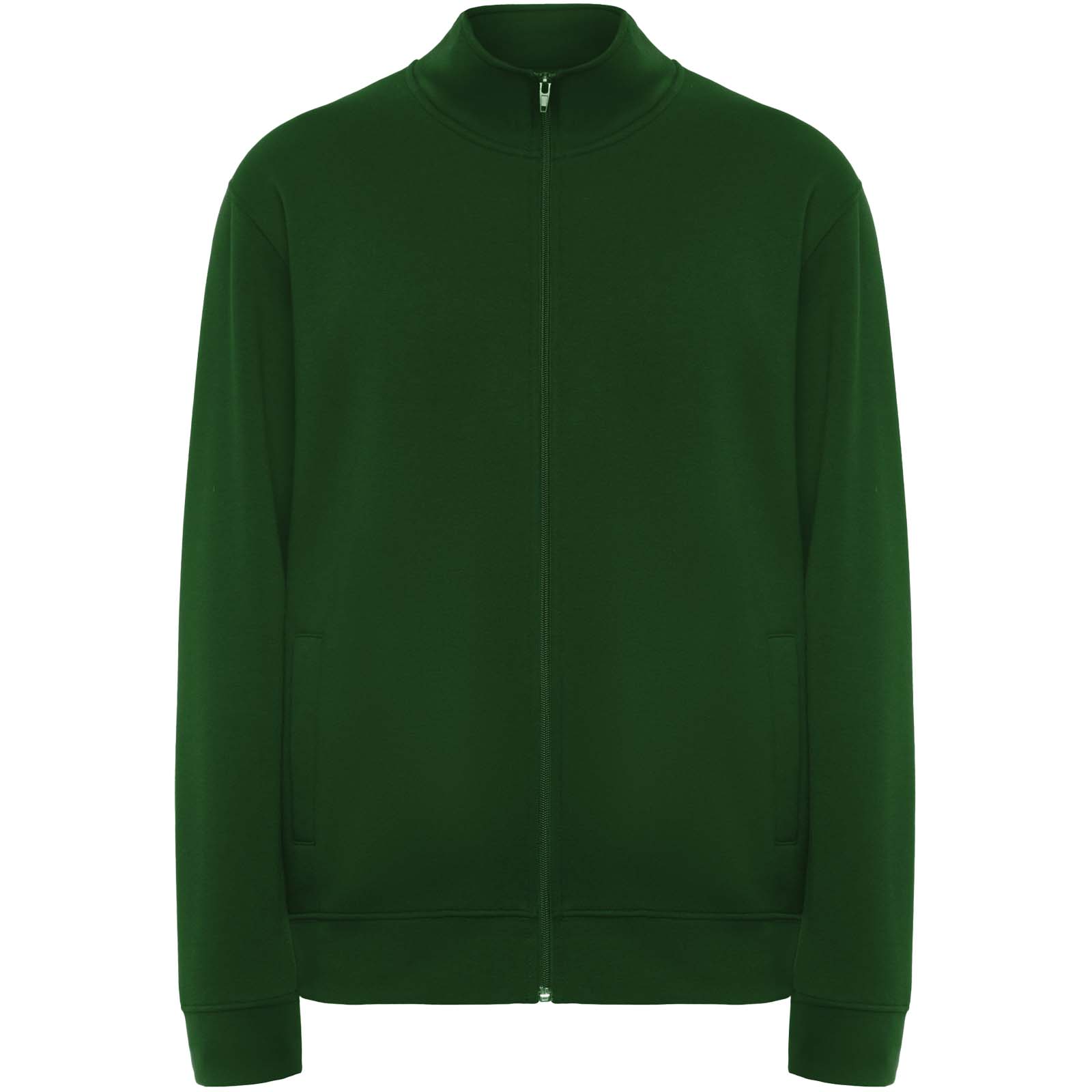 Ulan bluza unisex z zamkiem błyskawicznym na całej długości P081504C butelkowa zieleń