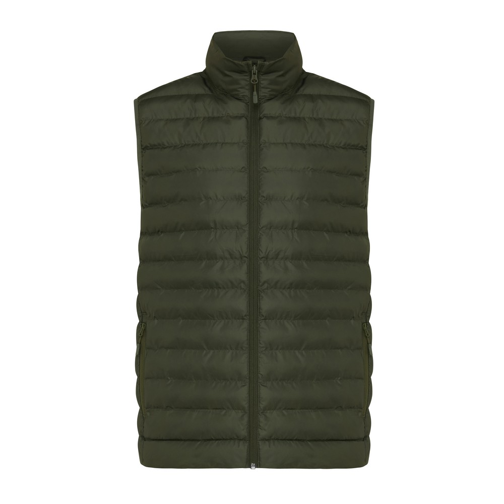 Męski bezrękawnik Iqoniq Meru, poliester z recyklingu P054693X khaki