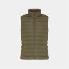 Damski bezrękawnik Iqoniq Meru, poliester z recyklingu P054696X khaki