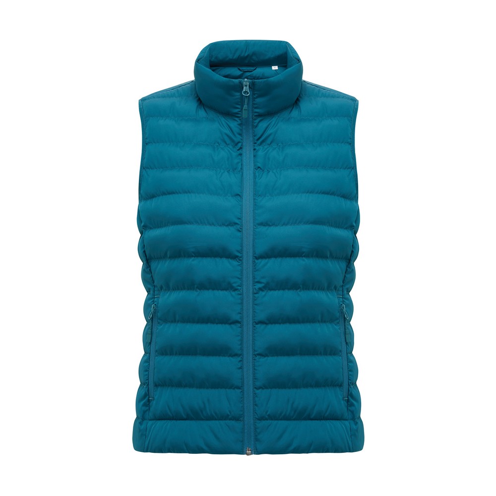 Damski bezrękawnik Iqoniq Meru, poliester z recyklingu P054696X dark teal