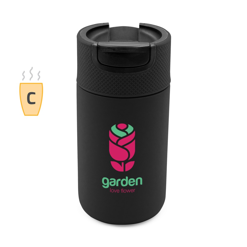 Kubek termiczny 400 ml Air Gifts | Raylee P051794X czarny