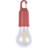 Wisząca lampka "żarówka", karabińczyk P105311X burgund
