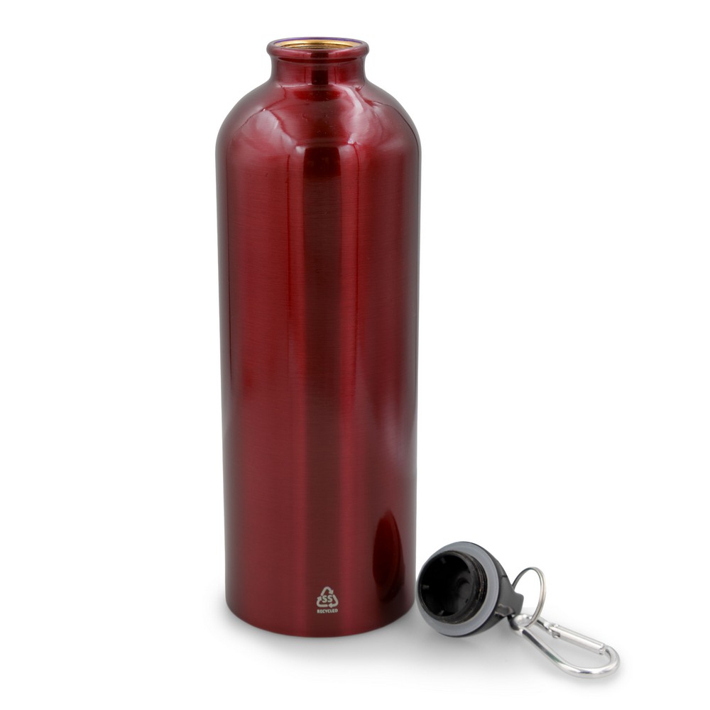 Butelka sportowa 750 ml z karabińczykiem | Laveriano P151752X czerwony