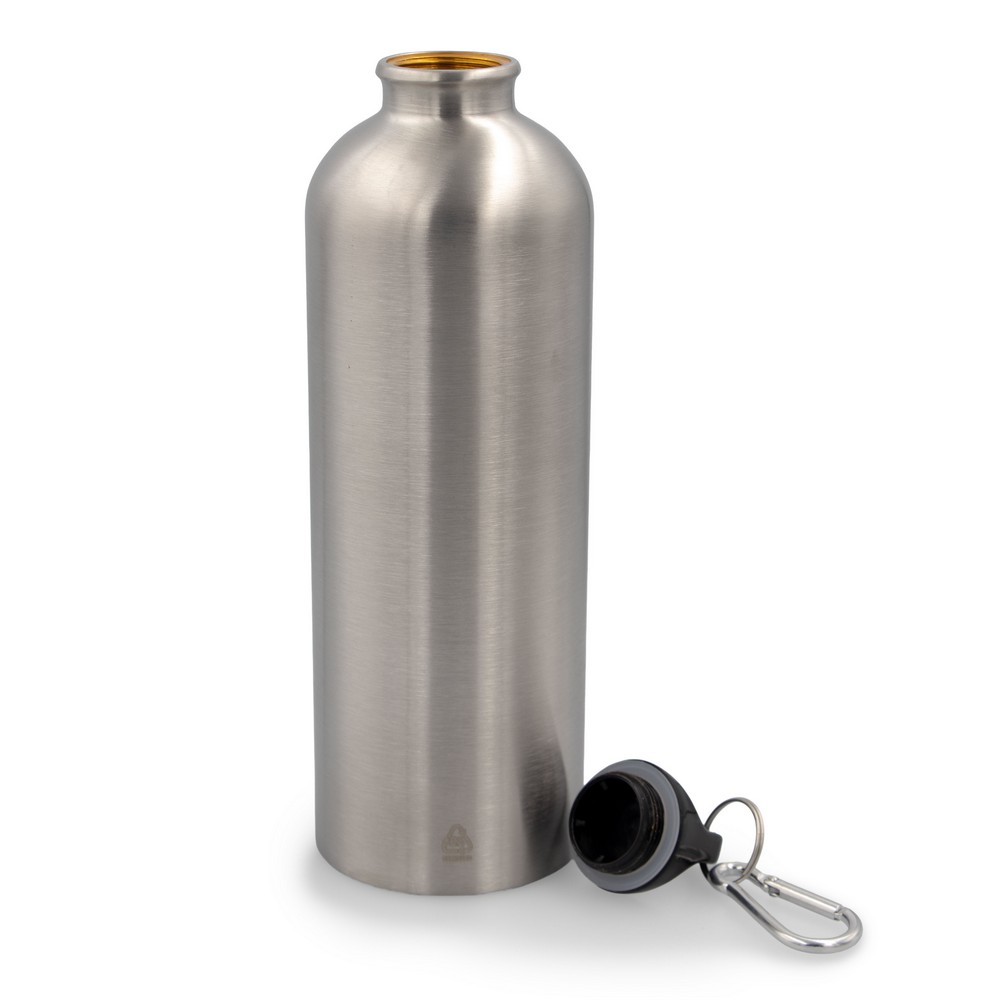 Butelka sportowa 750 ml z karabińczykiem | Laveriano P151752X srebrny