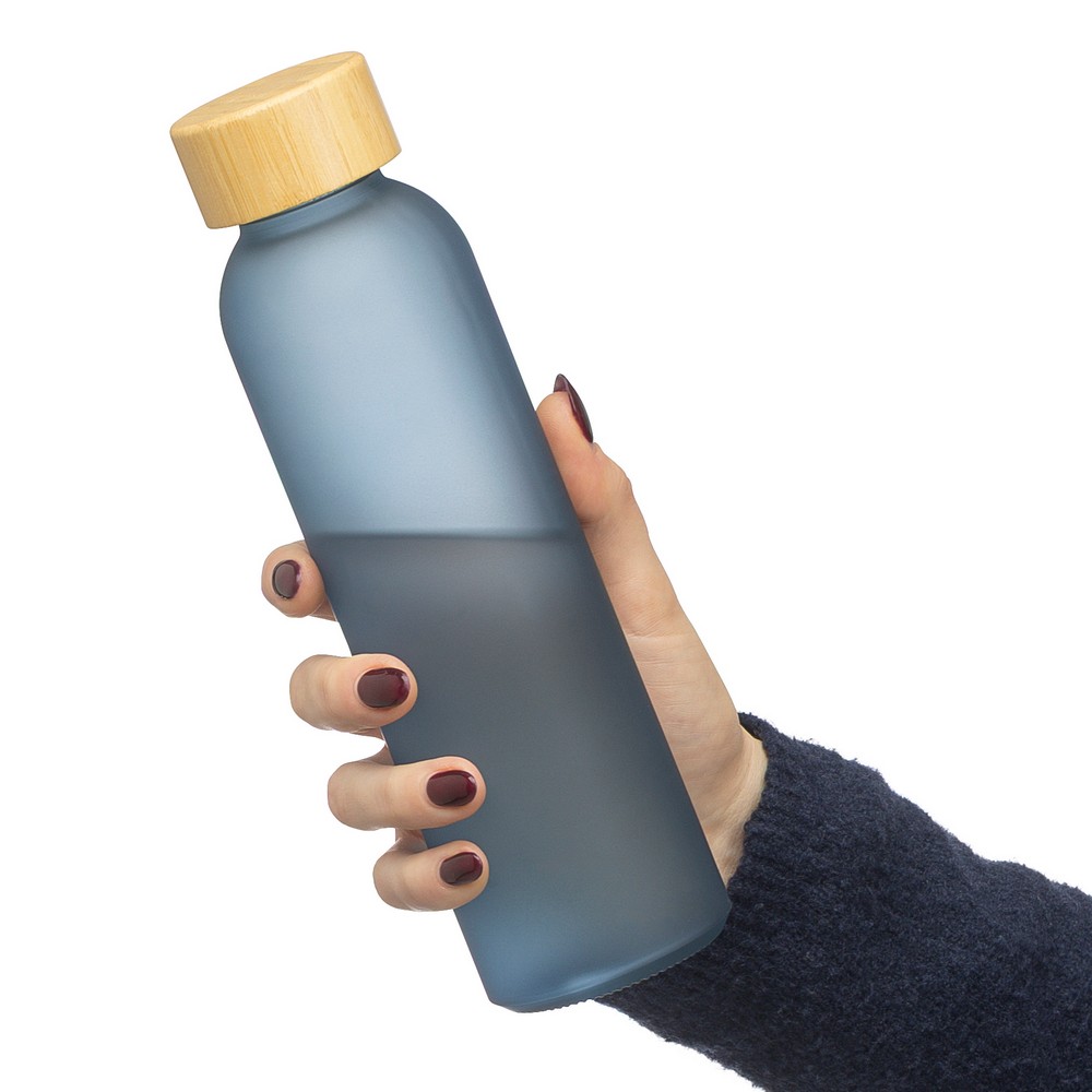 Szklana butelka 500 ml P151897X granatowy
