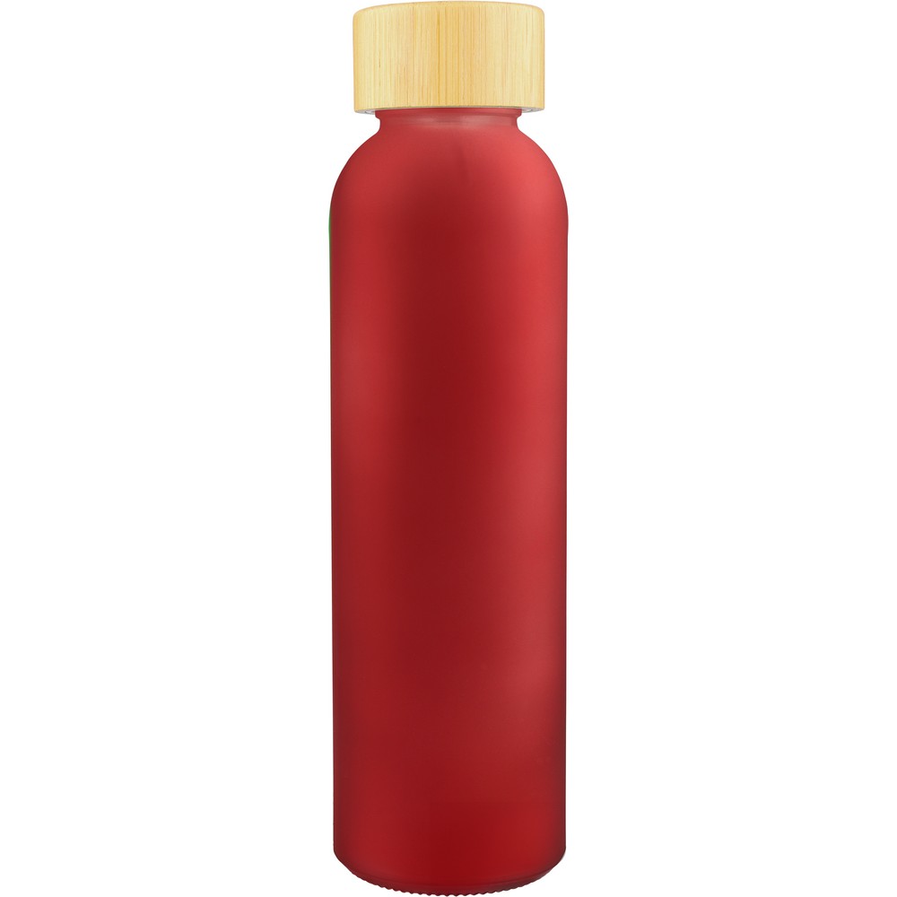 Szklana butelka 500 ml P151897X czerwony