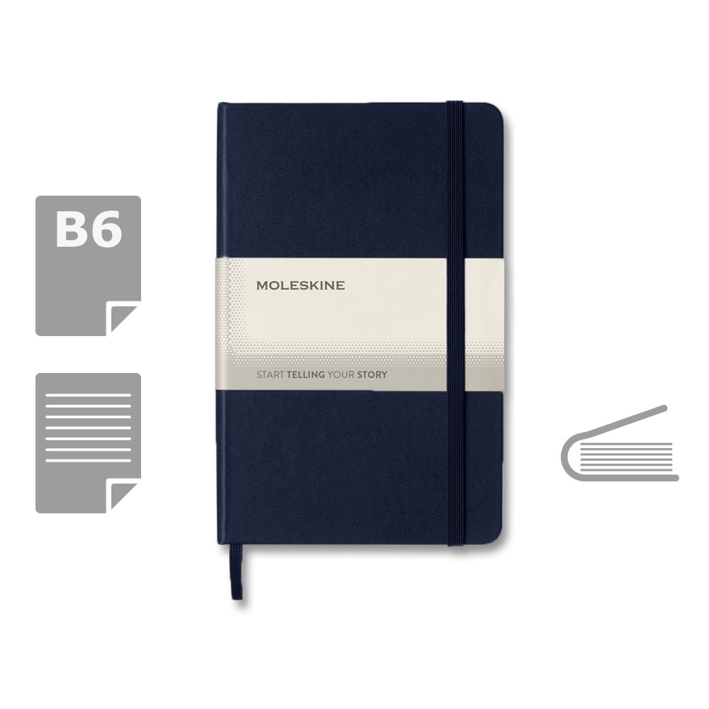MOLESKINE Notatnik ok. B6 P008350X ciemnoniebieski