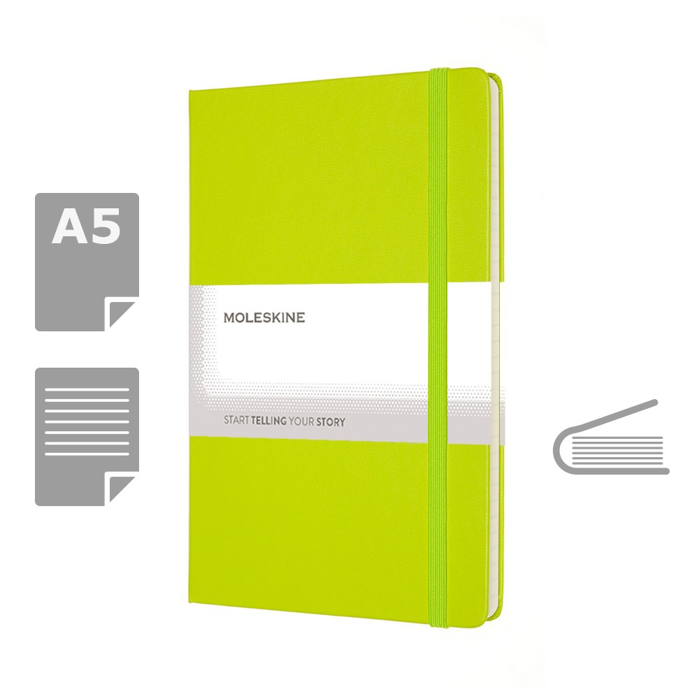 MOLESKINE Notatnik ok. A5 P007547X limonkowy