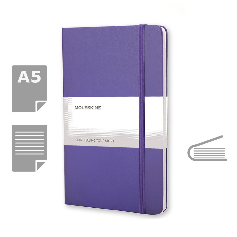 MOLESKINE Notatnik ok. A5 P007547X fioletowy