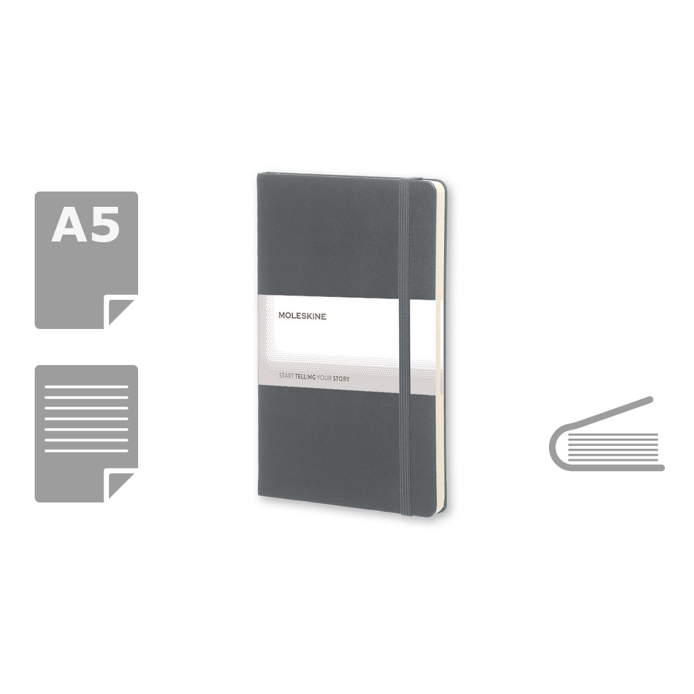 MOLESKINE Notatnik ok. A5 P007547X szary