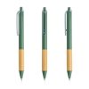 Długopis z recyklingowanego ABS z bambusowym detalem / Buastel P152331P pistachio green