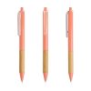Długopis z recyklingowanego ABS z bambusowym detalem / Buastel P152331P light pink