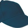 Czapka z daszkiem bawełniana 6 paneli, 260 g/m² CURTIS P085011K turkusowy