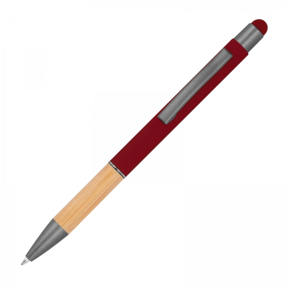 Długopis metalowy touch pen soft touch BRYGIDA P086007K bordowy