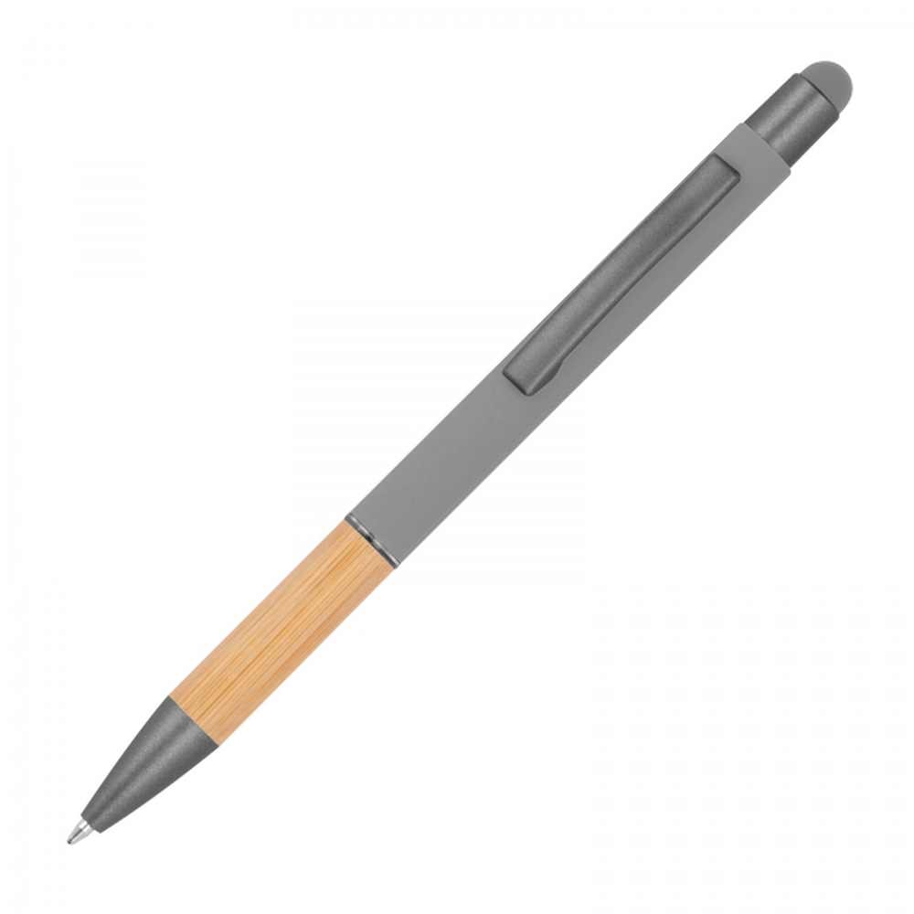 Długopis metalowy touch pen soft touch BRYGIDA P086007K szary