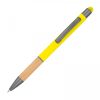 Długopis metalowy touch pen soft touch BRYGIDA P086007K żółty