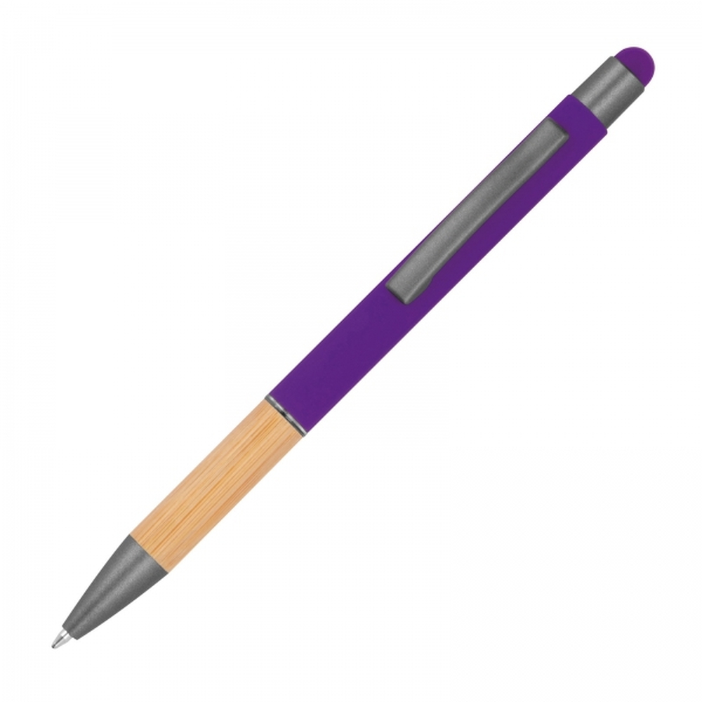 Długopis metalowy touch pen soft touch BRYGIDA P086007K fioletowy