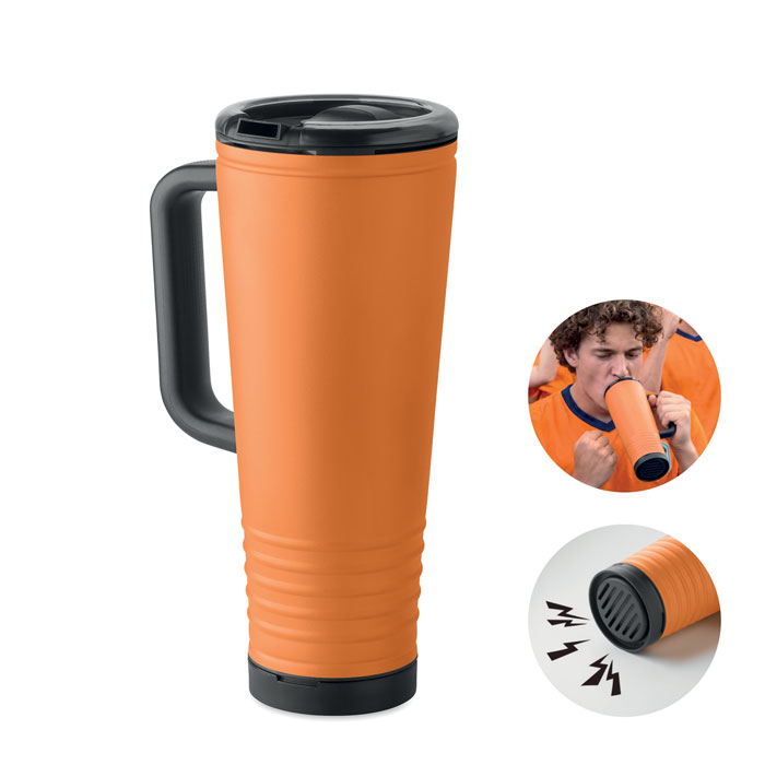 Howler Cup w handle 700ml P152772O pomaranczowy