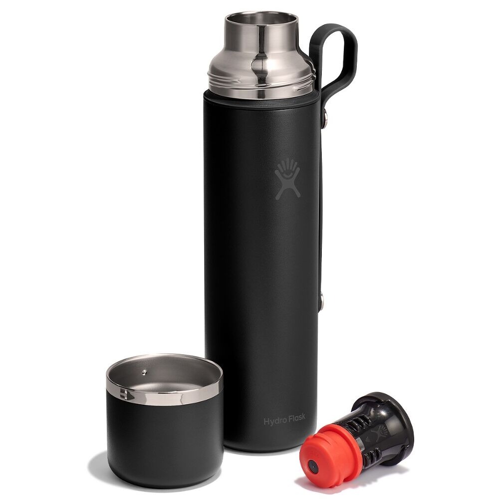 1063 ML HOT FLASK AND CUP BLACK P154736P