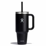 1183 ML TRAVEL TUMBLER CLEAR LID BLACK P154721P 
