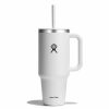 1183 ML TRAVEL TUMBLER CLEAR LID WHITE P154722P 1 1183 ML TRAVEL TUMBLER CLEAR LID WHITE P154722P