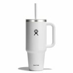 1183 ML TRAVEL TUMBLER CLEAR LID WHITE P154722P 