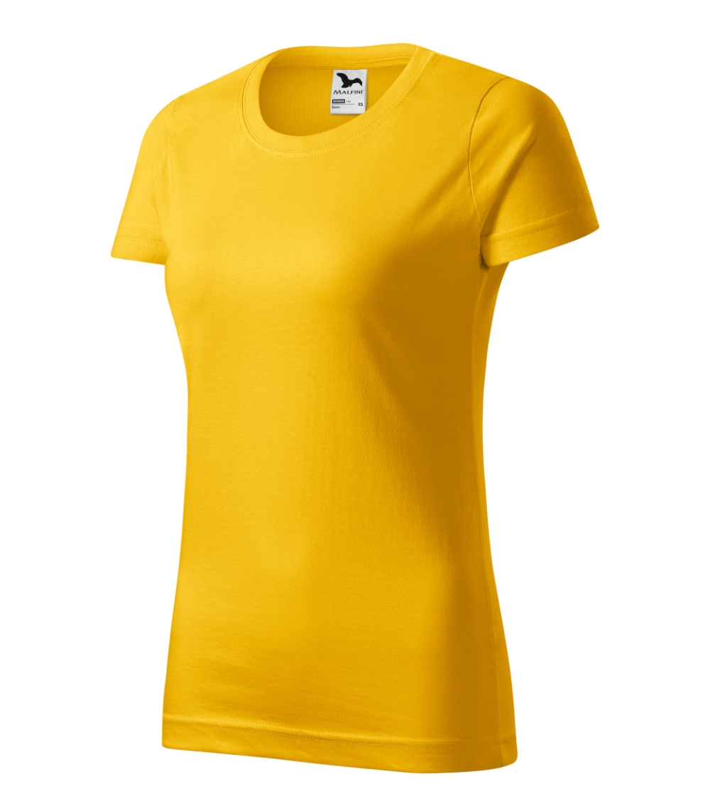 Koszulka damska Basic P021550F żółty